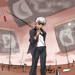 This is a pixiv picture whose title is 夏イベエミヤの心象風景とかこんな感じやろ.