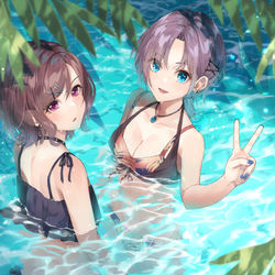 This is a pixiv picture whose title is 樋口と浅倉.