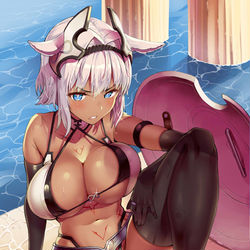 This is a pixiv picture whose title is 水着カイニスちゃん.