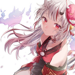 This is a pixiv picture whose title is 百鬼あやめ.
