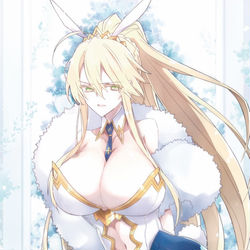 This is a pixiv picture whose title is ふわふわでうさうさ🐰🍸.