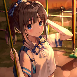 This is a pixiv picture whose title is ・・あのね.