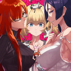 This is a pixiv picture whose title is FGO x Catherine.