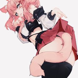 This is a pixiv picture whose title is 喵.