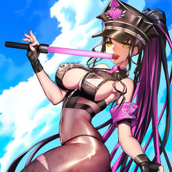 This is a pixiv picture whose title is 警棒キアラ.