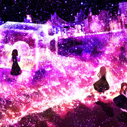 This is a pixiv picture whose title is 星零し.