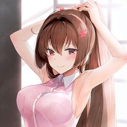 This is a pixiv picture whose title is ノースリーブ大和ちゃん.
