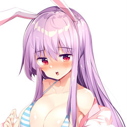 This is a pixiv picture whose title is マイクロビキニうどんげちゃん.