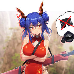 This is a pixiv picture whose title is アークナイツ チェン.