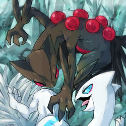 This is a pixiv picture whose title is ジュカイン.