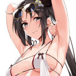 This is a pixiv picture whose title is 水着虞美人.