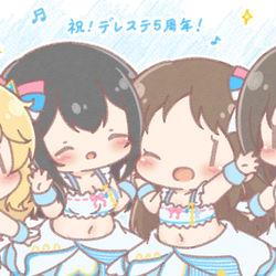 This is a pixiv picture whose title is デレステ5周年！！.