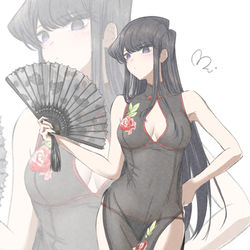This is a pixiv picture whose title is 古見さんは、チャイナドレスが似合います。.