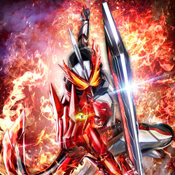 This is a pixiv picture whose title is 仮面ライダーセイバー　ブレイブドラゴン.
