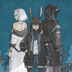 This is a pixiv picture whose title is arknights.