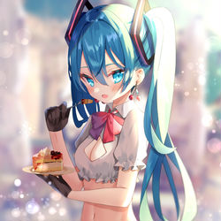 This is a pixiv picture whose title is 初音ミク生誕祭.