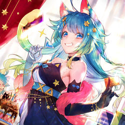 This is a pixiv picture whose title is 懶貓子Birthday party🎂✨.