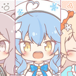 This is a pixiv picture whose title is 八重歯ふぁいぶ！.