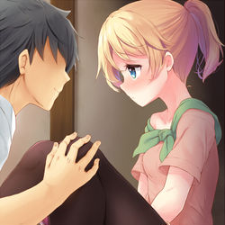 This is a pixiv picture whose title is 絡まれ看板娘.