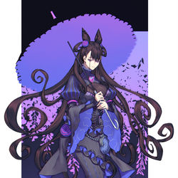 This is a pixiv picture whose title is 紫式部.