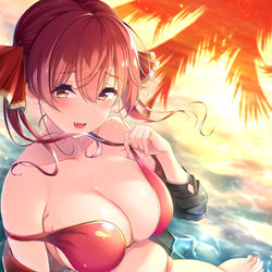 This is a pixiv picture whose title is 絶対優勝宝鐘マリン.