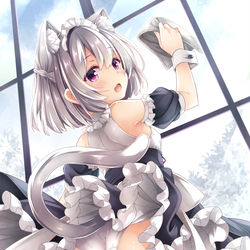This is a pixiv picture whose title is ねこさんのおそうじ。.