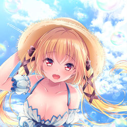 This is a pixiv picture whose title is 「次の夏もまた会おうね」.