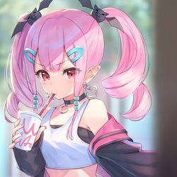 This is a pixiv picture whose title is 視線を感じる！？.