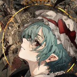 This is a pixiv picture whose title is 屍姫.