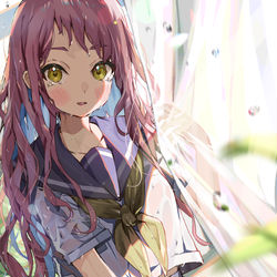 This is a pixiv picture whose title is 「泣いてなんかないわよ」.