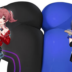 This is a pixiv picture whose title is 杜野凛世&小宮果穂.
