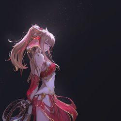 This is a pixiv picture whose title is 舞娘.