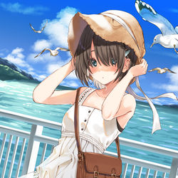 This is a pixiv picture whose title is 先輩と待ち合わせ.