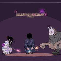 This is a pixiv picture whose title is 夏の終わりを満喫するキラーズ.