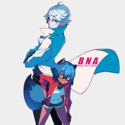 This is a pixiv picture whose title is 【BNA×pixiv展 イラスト】.