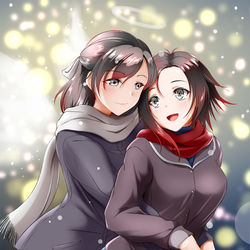 This is a pixiv picture whose title is RWBY Summer and Ruby.