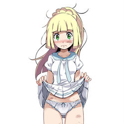 This is a pixiv picture whose title is がんばリーリエ.