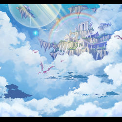 This is a pixiv picture whose title is 時間神殿.