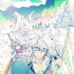 This is a pixiv picture whose title is 旅の思い出.