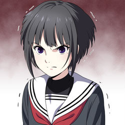 This is a pixiv picture whose title is 怒る千夜ちゃん.