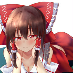 This is a pixiv picture whose title is 霊夢さん落書き.