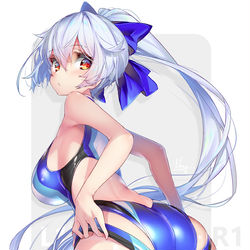 This is a pixiv picture whose title is 水着巴さん.