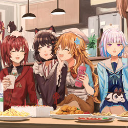 This is a pixiv picture whose title is ばーすでいぬい2020.