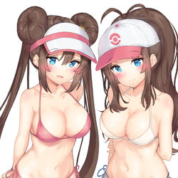 This is a pixiv picture whose title is メイとトウコ (水着).