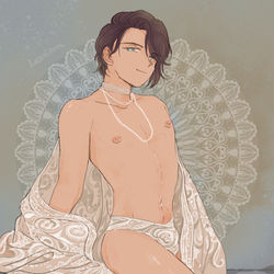 This is a pixiv picture whose title is 銀砂.