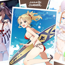 This is a pixiv picture whose title is 夏の思い出／2020FGO.