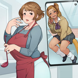 This is a pixiv picture whose title is Twitterまとめ / 〇〇年後の彼女達.
