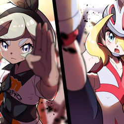 This is a pixiv picture whose title is サイトウvsコルニ.
