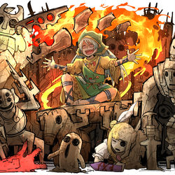 This is a pixiv picture whose title is 神.