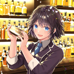 This is a pixiv picture whose title is バーテンダー.